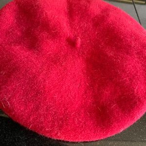 Vintage P.R.T ULTRABASQUE HAT RED 100% Wool Made in CZECH Republic